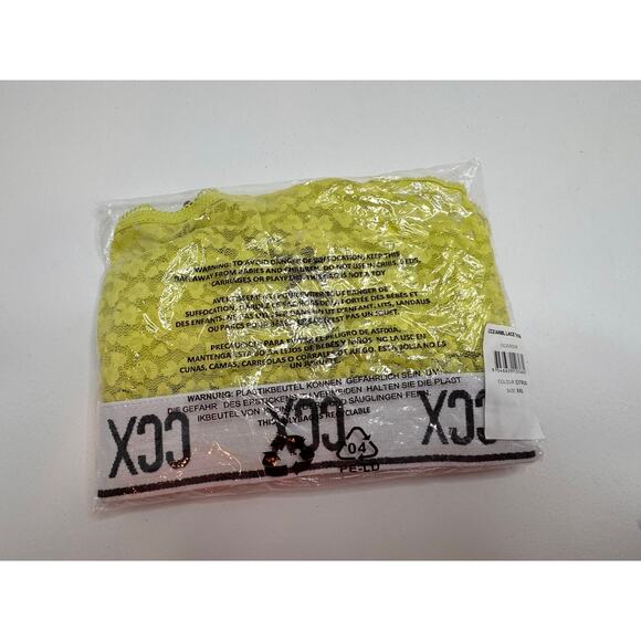 City Chic / CCX Lace Thong - Citrus - Plus Size 24  - NWT - Picture 6 of 7